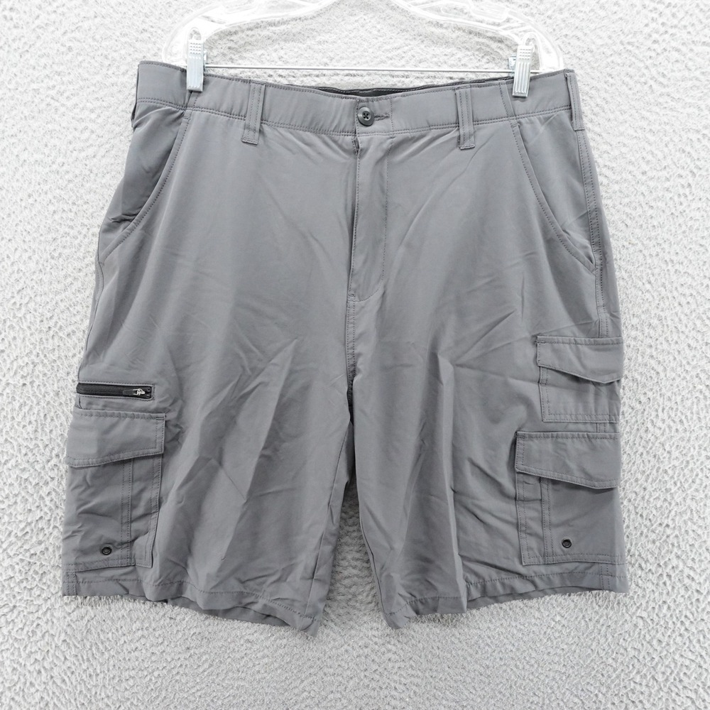 Iron Co Mens Gray Stretch Cargo Shorts Size 36 Tactical Hiking Outdoor NEW
